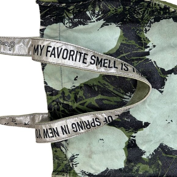 Vtg Andy Warhol Loop NYC Flowers Painted Canvas Tote Bag Art To Wear Designer Co - Picture 4 of 8